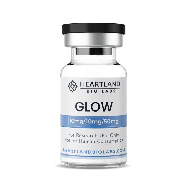 GLOW (BPC-157 + TB-500 + GHK-Cu Triple Blend) research compound vial