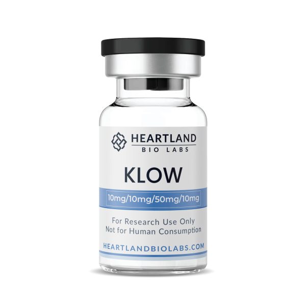 KLOW (BPC-157 + TB-500 + GHK-Cu + KPV Quad Blend) research compound vial