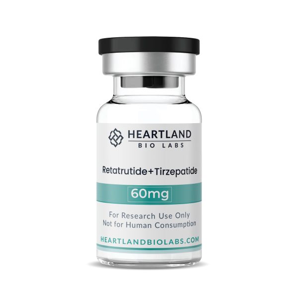 Retatrutide 20mg + Tirzepatide 40mg (Combination Blend) research compound vial